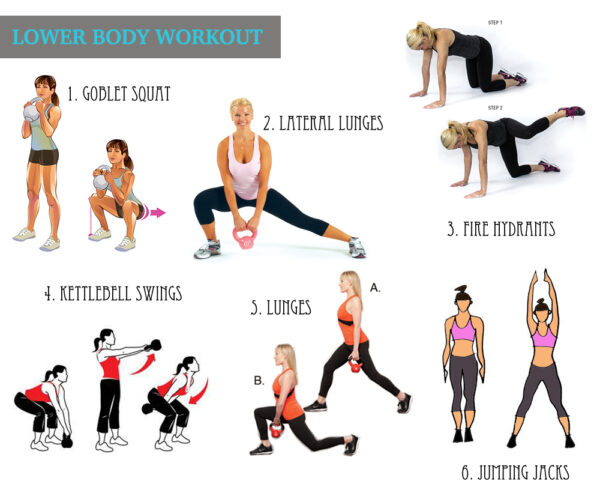 What are the best exercises to do with a kettlebell for the lower body ...