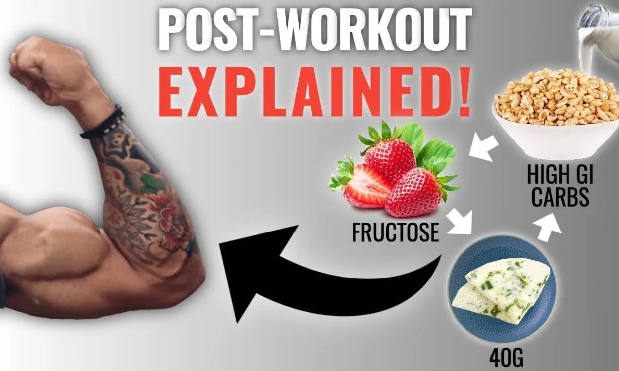 What should post-workout nutrition include for muscle recovery